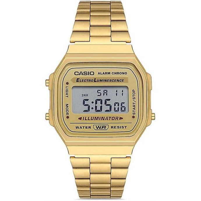 ⁦CASIO Vintage A168WG-9WDF Montre Unisex - Doré⁩ - الصورة ⁦3⁩