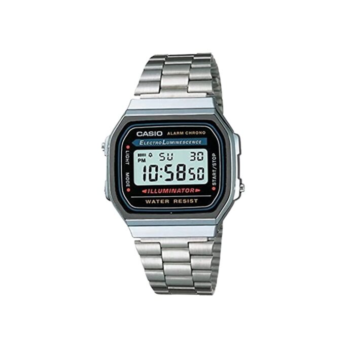 ⁦CASIO VINTAGE A158WA-1DF Montre Unisexe - Argent⁩ - الصورة ⁦4⁩