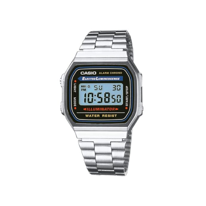 CASIO Vintage A168WA-1WDF Montre Unisex - Argent