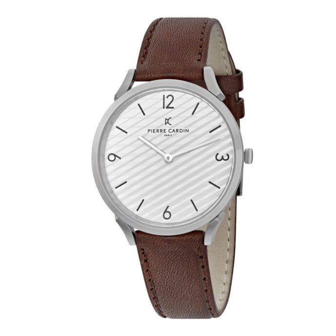 Pierre Cardin CPI.2014 Montre Pour Hommes - Argent/Marron