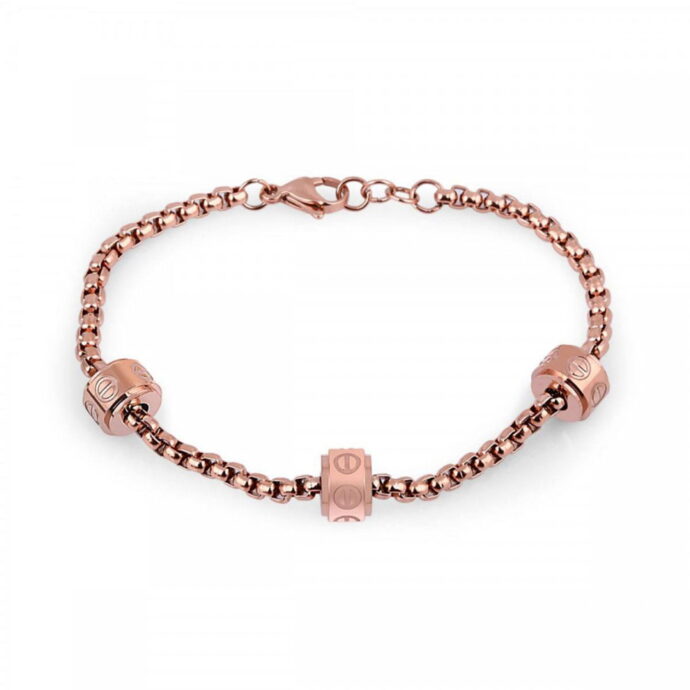 Freelook FRJ.3.3009-4 Bracelet En Argent Pour Femmes - Or Rose