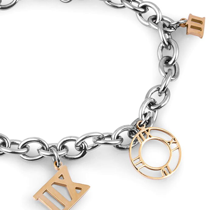 ⁦Freelook FRJ.3.3012-2 Bracelet En Argent Pour Femmes - Argent/Doré⁩ - الصورة ⁦3⁩