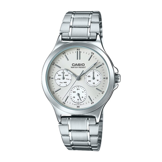 ⁦CASIO LTP-V300D-7AUDF Montre Pour Femmes - Argent⁩ - الصورة ⁦4⁩