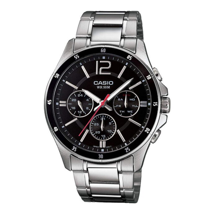 ⁦CASIO MTP-1374D-1AVDF Montre Pour Hommes - Argent⁩ - الصورة ⁦3⁩