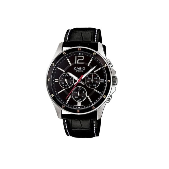 CASIO MTP-1374L-1AVDF Montre Pour Hommes - Noir